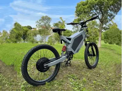 5000W Full Suspension Electric Mountain Bike with Hydraulic Disc Brakes – 26” Enduro E-Bike for Pakistan Terrain