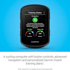 Garmin Edge 840 Solar GPS Cycling Computer with Multi-Band GNSS and Power Glass — Advanced Performance Tracking & Navigation