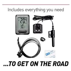 CATEYE Velo 9 Wired Bike Computer – Compact, Reliable, and Easy-to-Use Cycling Computer